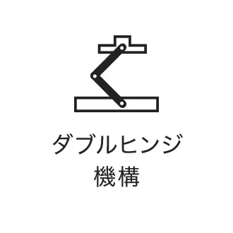 ダブルヒンジ機構