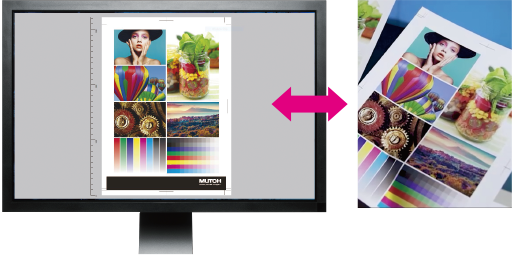 ソフトプルーフ機能