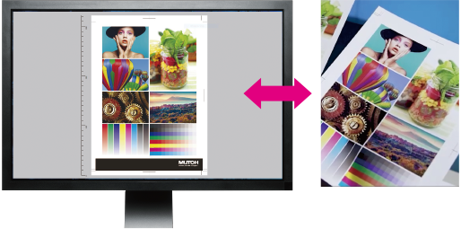 ソフトプルーフ機能