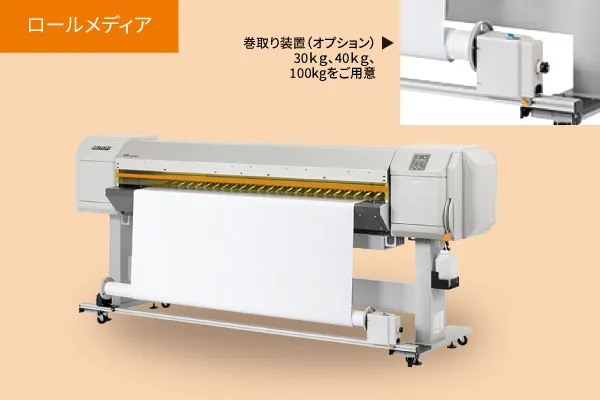 厚さロールメディアにも対応