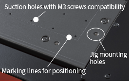 Table for easy media setting