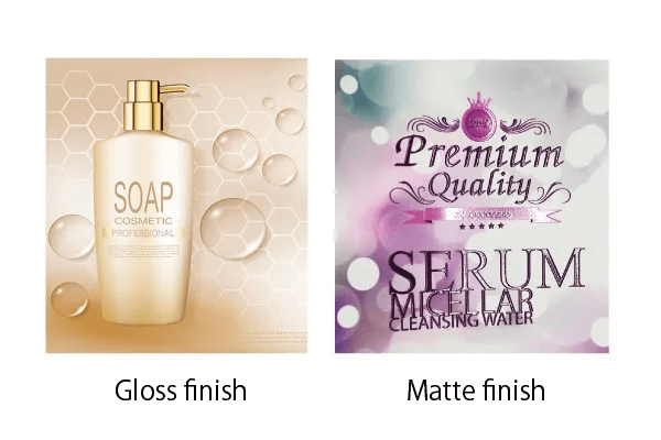 Enables gloss and matte finishes using clear ink