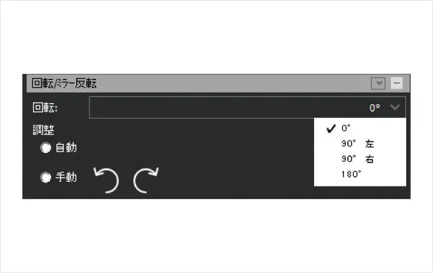 回転/ミラー反転